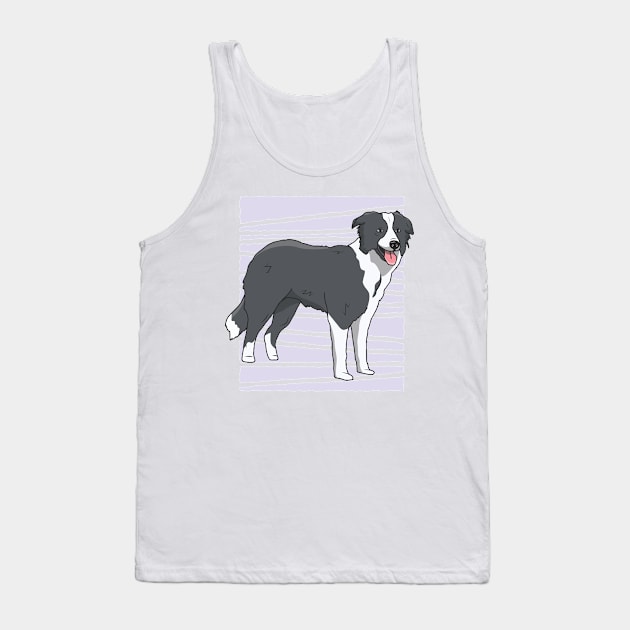 Beautiful Border Collie Tank Top by BamBam